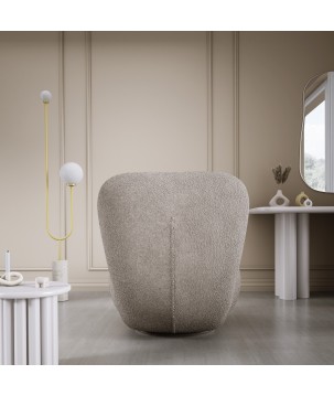 Fotel LUIS obrotowy 360° na płaskiej podstawie w tkaninie ANTHOLOGY 06