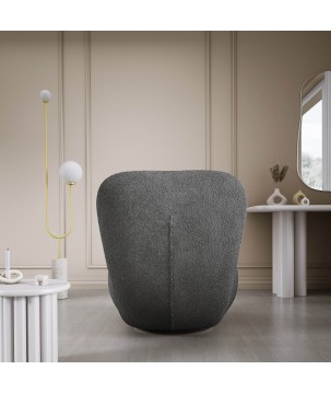 Fotel LUIS obrotowy 360° na płaskiej podstawie w tkaninie ANTHOLOGY 18