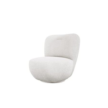 Fotel LUIS obrotowy 360° na płaskiej podstawie w tkaninie NOW OR NEVER 01