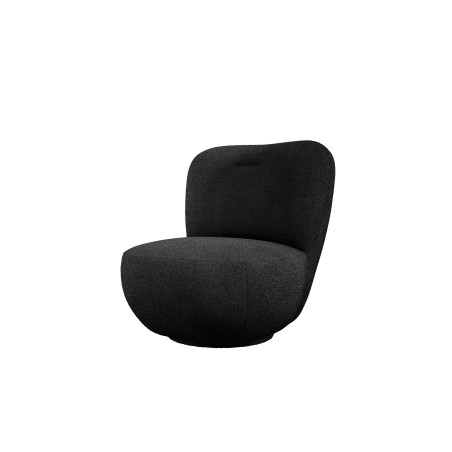 Fotel LUIS obrotowy 360° na płaskiej podstawie w tkaninie NOW OR NEVER 83