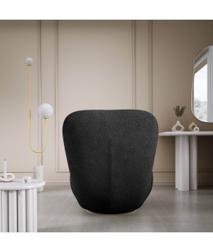 Fotel LUIS obrotowy 360° na płaskiej podstawie w tkaninie NOW OR NEVER 83