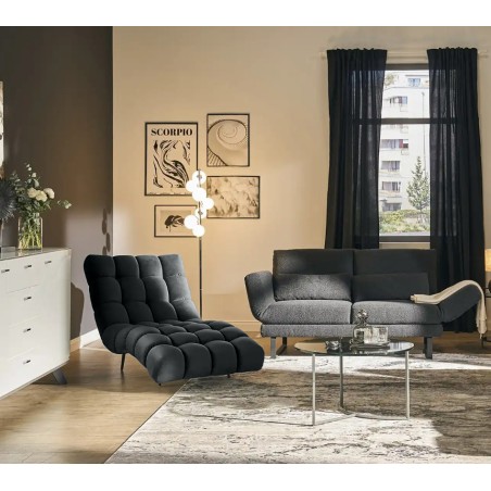 Fotel Szezlong 80 DELFI 1 osobowy w tkanininie RIVIERA 100 WERSAL