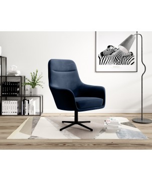 Fotel obrotowy POLO w tkanininie MATT VELVET 79 WERSAL