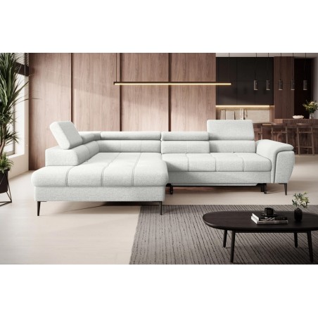 Narożnik DENVER L Lewostronny z funkcją spania Lewostronny w ktaninie SERENO 681 WERSAL