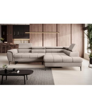 Narożnik DENVER L Prawostronny z funkcją spania Prawostronny w ktaninie SERENO 682 WERSAL