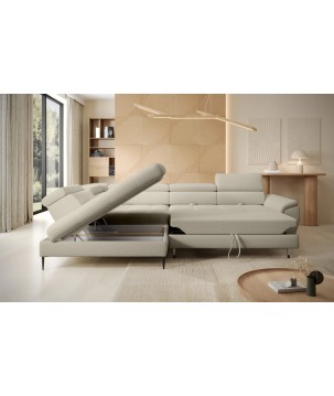 Narożnik EMPOLI L Lewostronny z funkcją spania Lewostronny w ktaninie ARAGON 03 WERSAL