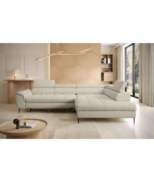 Narożnik EMPOLI L Prawostronny z funkcją spania Prawostronny w ktaninie ARAGON 03 WERSAL