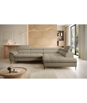 Narożnik EMPOLI L Prawostronny z funkcją spania Prawostronny w ktaninie ARAGON 20 WERSAL