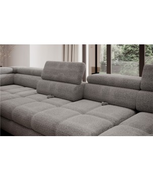 Narożnik EMPOLI XL w układzie U Lewostronny z funkcją spania Lewostronny w ktaninie AUSTIN 20 WERSAL