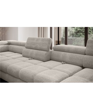 Narożnik EMPOLI XL w układzie U Lewostronny z funkcją spania Lewostronny w ktaninie AUSTIN 20 WERSAL