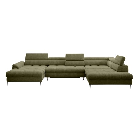 Narożnik EMPOLI XL w układzie U Lewostronny z funkcją spania Lewostronny w ktaninie AUSTIN 20 WERSAL