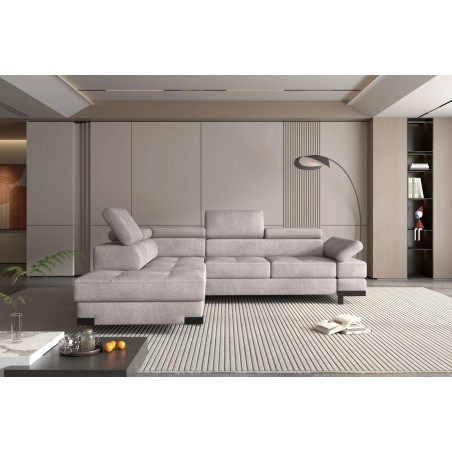 Narożnik EMPORIO L Lewostronny z funkcją spania Lewostronny w ktaninie SERENO 682 WERSAL