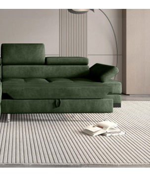 Narożnik EMPORIO L Lewostronny z funkcją spania Lewostronny w ktaninie SERENO 690 WERSAL