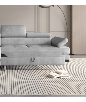 Narożnik EMPORIO L Lewostronny z funkcją spania Lewostronny w ktaninie SERENO 692 WERSAL