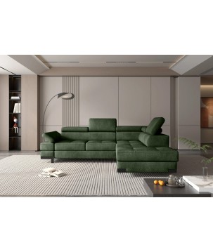 Narożnik EMPORIO L Prawostronny z funkcją spania Prawostronny w ktaninie SERENO 690 WERSAL