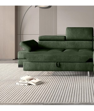 Narożnik EMPORIO L Prawostronny z funkcją spania Prawostronny w ktaninie SERENO 690 WERSAL