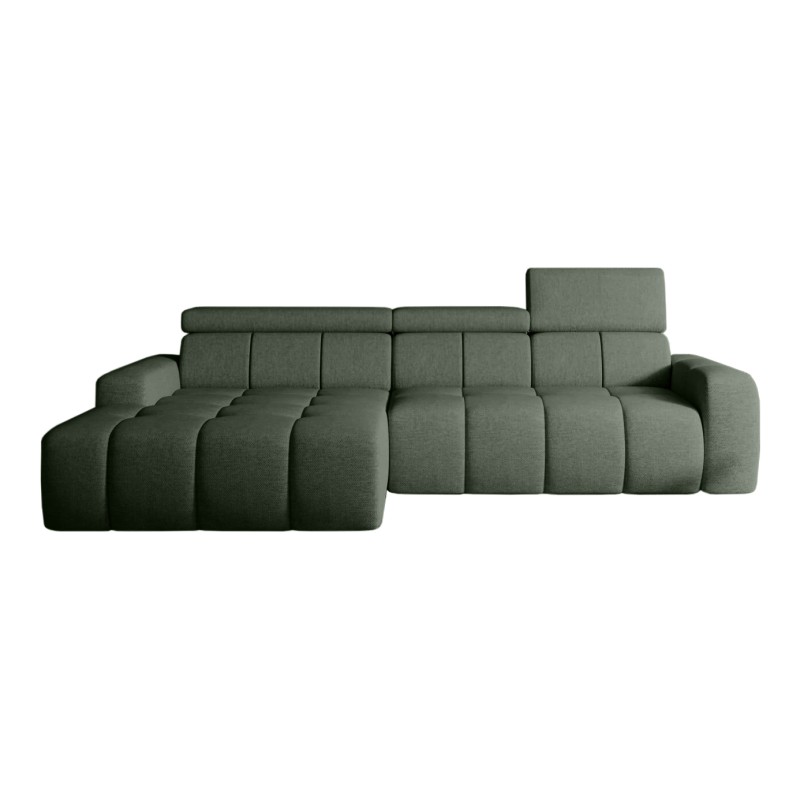 Narożnik ENZO S układ L z elektryczną regulacją siedziska Lewostronny z funkcją spania w ktaninie SORELLA 34 WERSAL