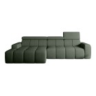 Narożnik ENZO S układ L z elektryczną regulacją siedziska Lewostronny z funkcją spania w ktaninie SORELLA 34 WERSAL