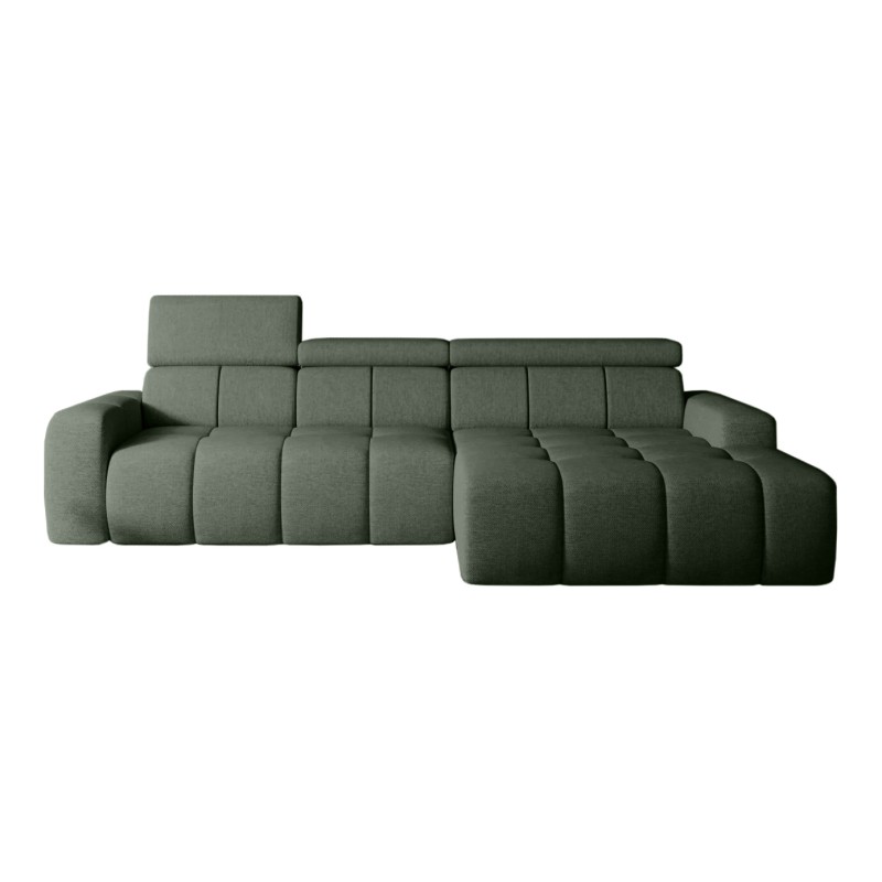 Narożnik ENZO S układ L z elektryczną regulacją siedziska Prawostronny z funkcją spania w ktaninie SORELLA 34 WERSAL