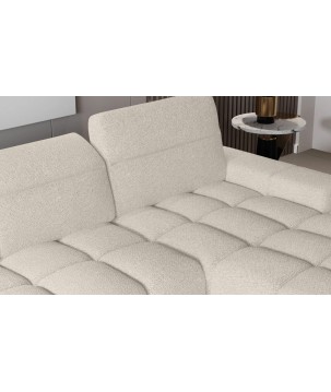 Narożnik GIANO S układ L Lewostronny z elektryczną regulacją siedziska w ktaninie AUSTIN 02 WERSAL