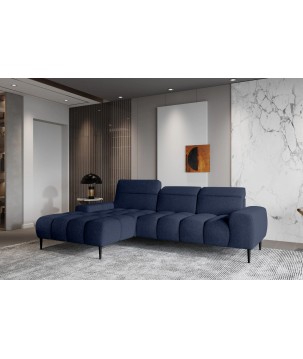 Narożnik GIANO S układ L Lewostronny z elektryczną regulacją siedziska w ktaninie AUSTIN 15 WERSAL