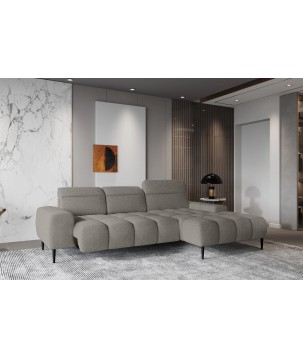 Narożnik GIANO S układ L Prawostronny z elektryczną regulacją siedziska w ktaninie AUSTIN 04 WERSAL