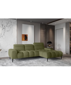 Narożnik GIANO S układ L Prawostronny z elektryczną regulacją siedziska w ktaninie AUSTIN 12 WERSAL