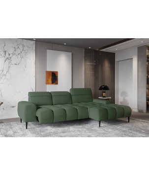 Narożnik GIANO S układ L Prawostronny z elektryczną regulacją siedziska w ktaninie AUSTIN 13 WERSAL