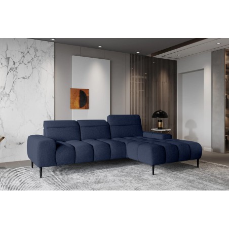 Narożnik GIANO S układ L Prawostronny z elektryczną regulacją siedziska w ktaninie AUSTIN 15 WERSAL