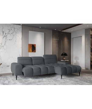 Narożnik GIANO S układ L Prawostronny z elektryczną regulacją siedziska w ktaninie AUSTIN 20 WERSAL