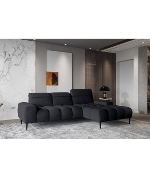 Narożnik GIANO S układ L Prawostronny z elektryczną regulacją siedziska w ktaninie AUSTIN 21 WERSAL