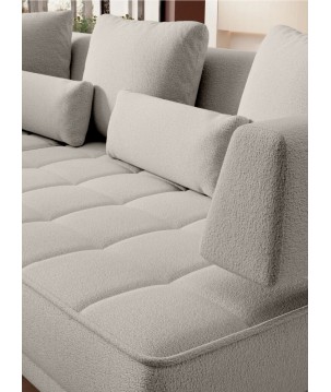 Narożnik GIOTTO L Lewostronnyelektryczna regulacja siedziska tkanina PERFECT HARMONY 04 WERSAL