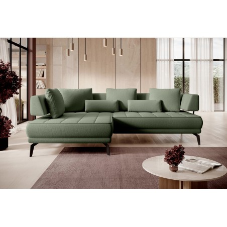 Narożnik GIOTTO L Lewostronnyelektryczna regulacja siedziska tkanina PERFECT HARMONY 39 WERSAL