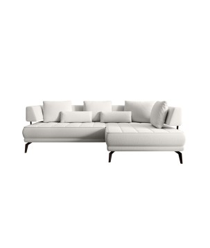 Narożnik GIOTTO L Prawostronnyelektryczna regulacja siedziska tkanina PERFECT HARMONY 02 WERSAL