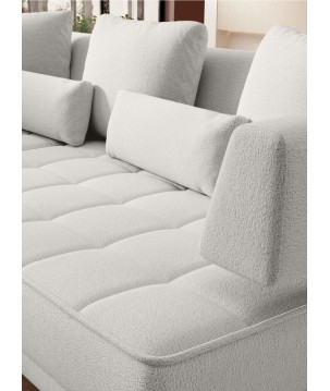 Narożnik GIOTTO L Prawostronnyelektryczna regulacja siedziska tkanina PERFECT HARMONY 02 WERSAL