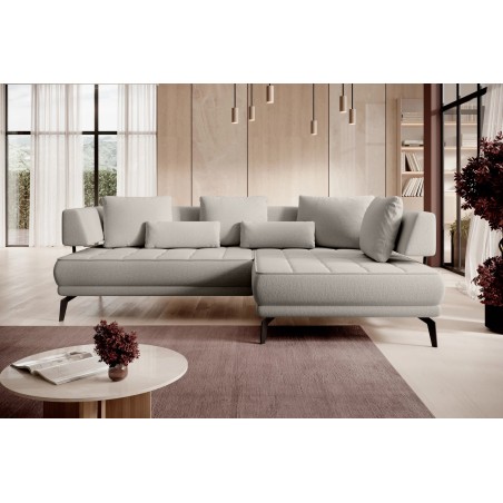 Narożnik GIOTTO L Prawostronnyelektryczna regulacja siedziska tkanina PERFECT HARMONY 04 WERSAL