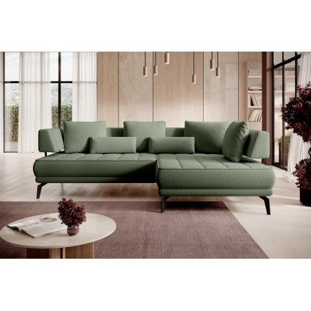 Narożnik GIOTTO L Prawostronnyelektryczna regulacja siedziska tkanina PERFECT HARMONY 39 WERSAL