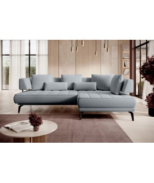 Narożnik GIOTTO L Prawostronnyelektryczna regulacja siedziska tkanina PERFECT HARMONY 85 WERSAL