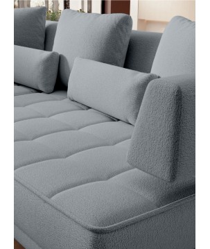 Narożnik GIOTTO L Prawostronnyelektryczna regulacja siedziska tkanina PERFECT HARMONY 85 WERSAL