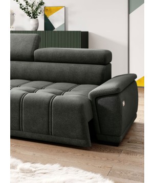 Narożnik GREMIO układ L Prawostronny z elektryczną regulacją siedziska WERSAL