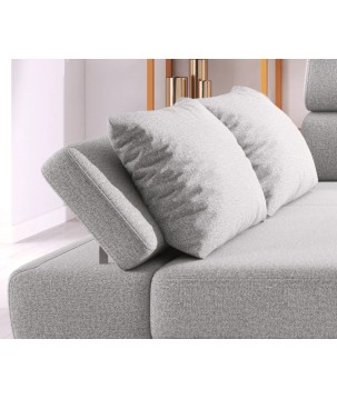 Narożnik MOLINA L układ L Prawostronny z funkcją spania w tkaninie CLOUD WERSAL