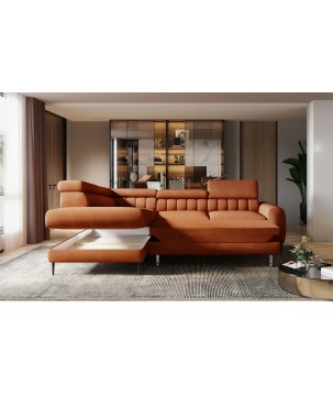 Narożnik MONTELLA L układ L Lewostronny z funkcją spania WERSAL