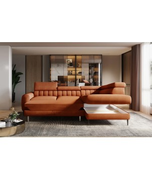 Narożnik MONTELLA L układ L Prawostronny z funkcją spania WERSAL