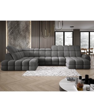 Narożnik TOLLO XL Lewostronny Elektryczna regulacja Tkanina ANTHOLOGY 18 WERSAL