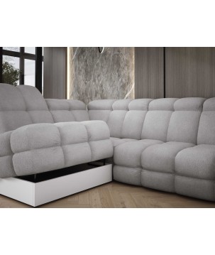 Narożnik TOLLO L Lewostronny Elektryczna regulacja Anthology 17 kolor Popielaty WERSAL