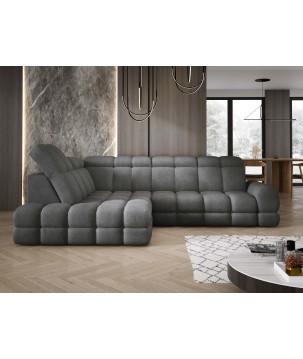 Narożnik TOLLO L Lewostronny Elektryczna regulacja Anthology 18 kolor Szary WERSAL