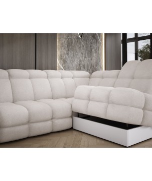 Narożnik TOLLO L Prawostronny Elektryczna regulacja Anthology 01 kolor Kremowy WERSAL