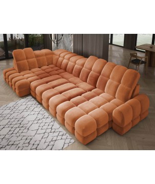 Narożnik TOLLO XL Lewostronny Elektryczna regulacja Tkanina SALVADOR 08 WERSAL