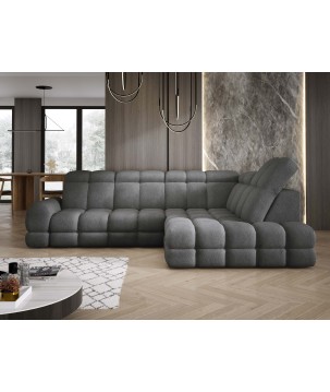 Narożnik TOLLO L Prawostronny Elektryczna regulacja Anthology 18 kolor Szary WERSAL