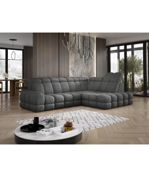 Narożnik TOLLO L Prawostronny Elektryczna regulacja Anthology 18 kolor Szary WERSAL